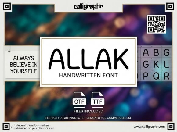 Allak: A Stunning Decorative Typeface for Handmade Creators
