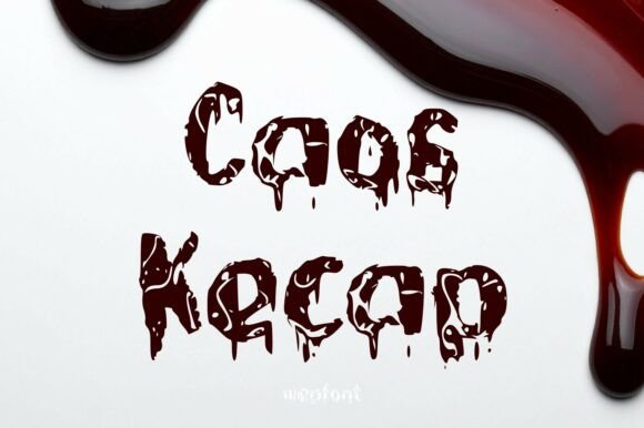 Caos Kecap: A Raw Display Typeface for Bold Brand Identity
