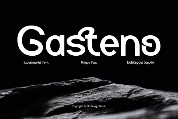 Gasteno: A Bold Sans Serif Typeface for Modern Editorial Design