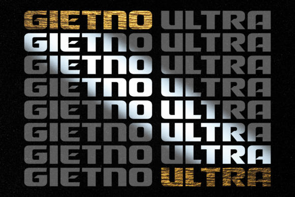 Gietno Ultra: The Bold Sans Serif Font for Modern Editorial Design