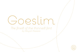 Goeslim: The Elegant Serif Font for Modern Web Design