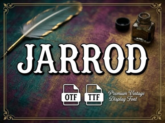 Jarrod: The Perfect Decorative Typeface for Editorial Projects