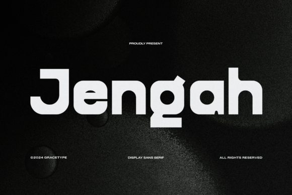 Jengah: The Bold Sans Serif Typeface for Handmade Branding