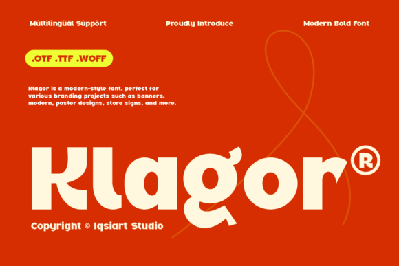 Klagor: A Bold Sans Serif Typeface for Modern Editorial Design