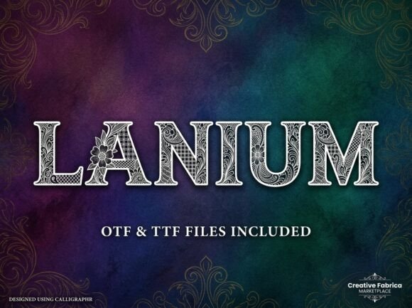 Laniu: The Stunning Decorative Typeface for Handmade Branding