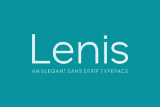 Lenis: The Perfect Sans Serif Font for Handmade Crafts