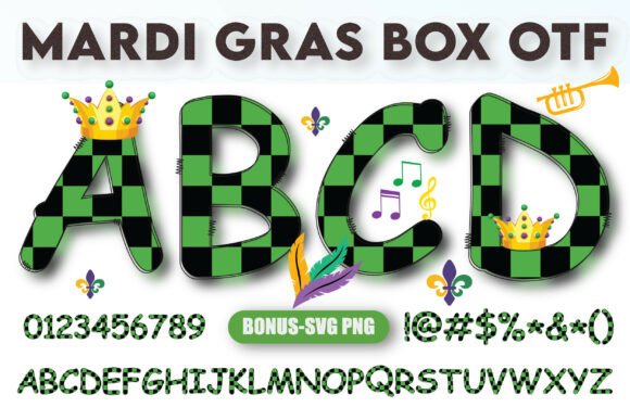 Mardi Gras Box: The Bold Carnival Typeface for Handmade Creators
