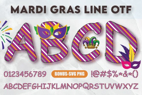 Mardi Gras Line: The Perfect Festive Typeface for Handmade Creations