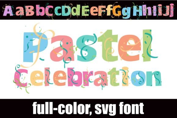 Pastel Celebrations: A Joyful Typeface for Modern Editorial Design