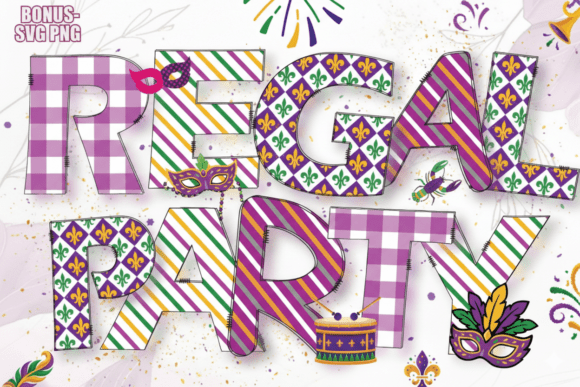 Regal Party: The Vibrant Mardi Gras Font for Bold Branding