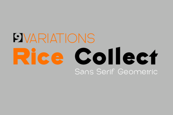 Rice Collect: The Bold Sans Serif Typeface for High-Impact Campaigns