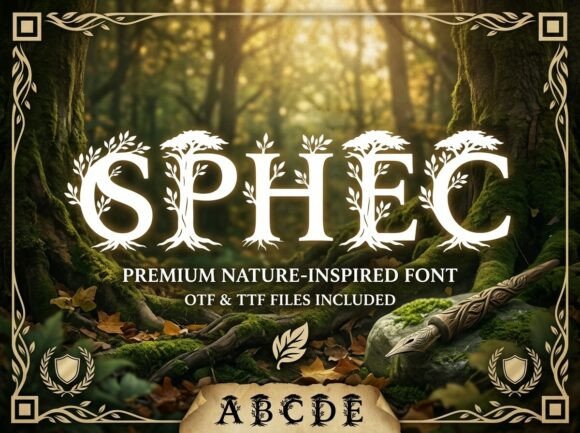 Sphec: A Bold Display Typeface for Modern Editorial Design