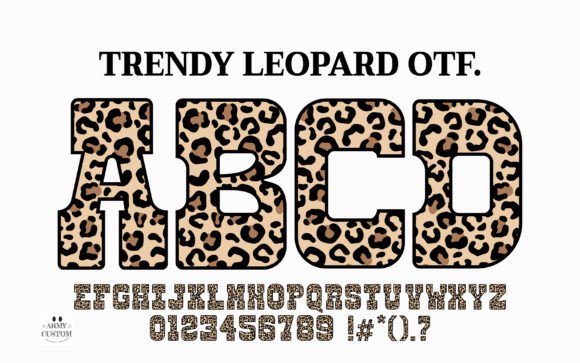 Trendy Leopard: A Bold Typeface for Modern Editorial Design